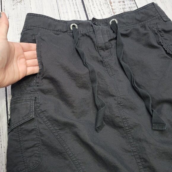 Converse One Star Women's Size 6 Linen & Cotton Cargo Skater Midi Skirt - Picture 2 of 8